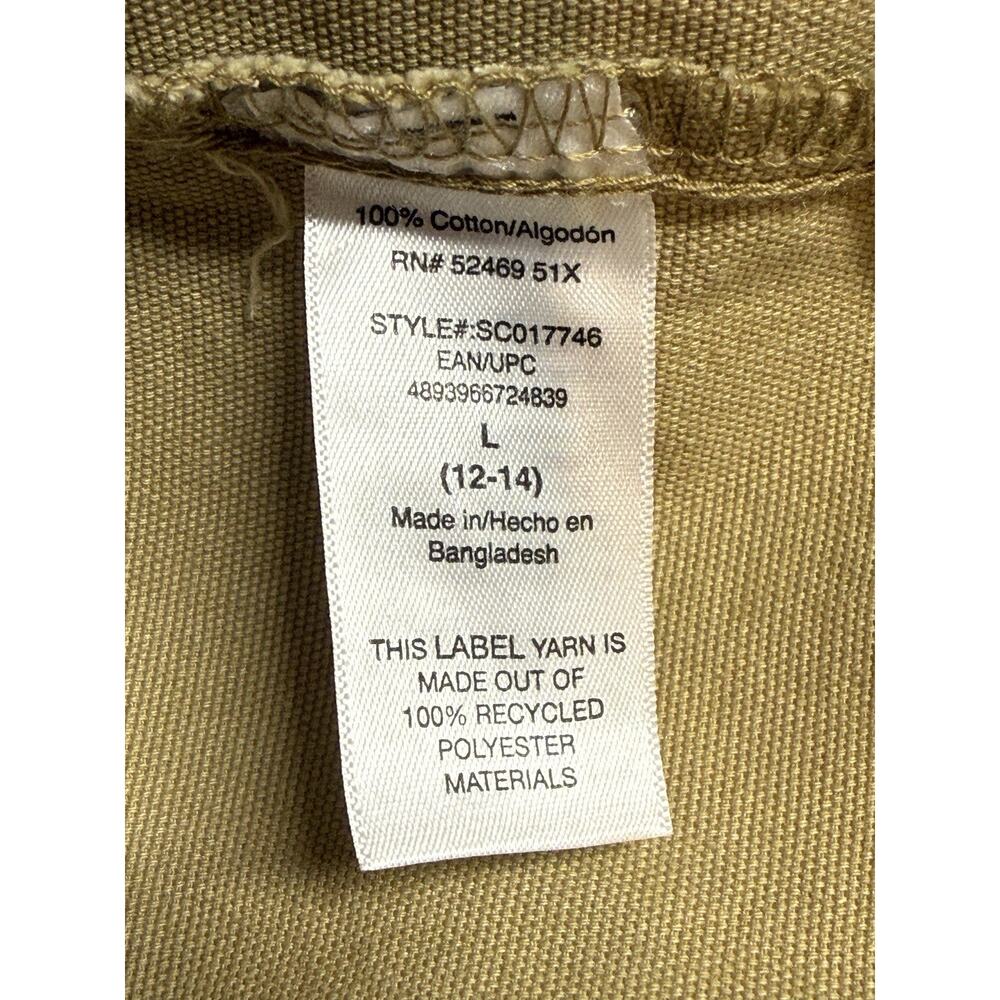 Scoop Barn Field Jacket Classic Tan Chore Zip Snap Brown Corduroy Collar Large - Picture 10 of 13